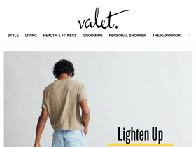 'valetmag.com' screenshot