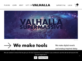 'valhalladsp.com' screenshot