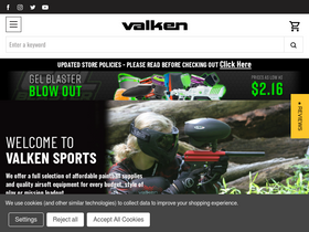 'valken.com' screenshot