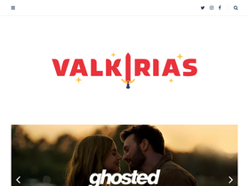 'valkirias.com.br' screenshot