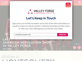 'valleyforge.org' screenshot