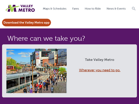 'valleymetro.org' screenshot