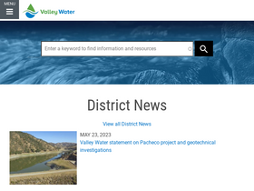 'valleywater.org' screenshot
