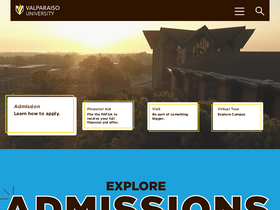 'valpo.edu' screenshot