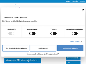 'valtiolle.fi' screenshot