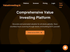 'valueinvesting.io' screenshot