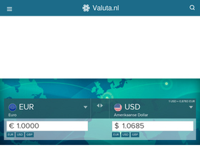 'valuta.nl' screenshot