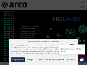 'valvulasarco.com' screenshot