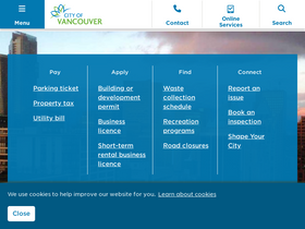 'vancouver.ca' screenshot