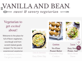 'vanillaandbean.com' screenshot