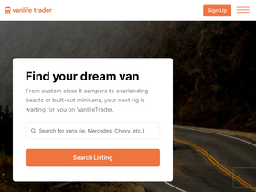 'vanlifetrader.com' screenshot