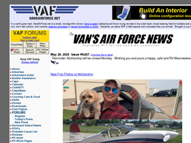 'vansairforce.net' screenshot