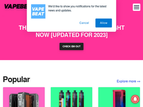 'vapebeat.com' screenshot