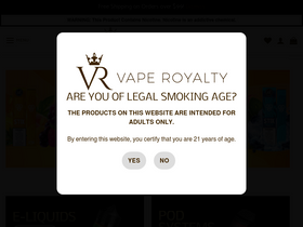 'vaperoyalty.com' screenshot