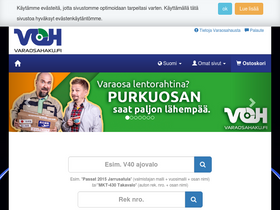 'varaosahaku.fi' screenshot