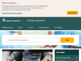 'vardgivarguiden.se' screenshot