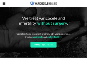 'varicocelehealing.com' screenshot
