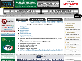 'varmepumpsforum.com' screenshot