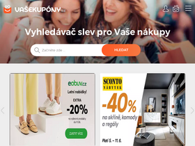 'vasekupony.cz' screenshot