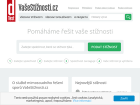 'vasestiznosti.cz' screenshot