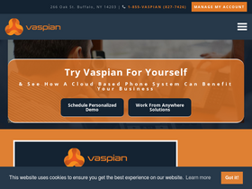 'vaspian.com' screenshot