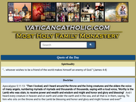 'vaticancatholic.com' screenshot