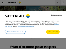 'vattenfall.fr' screenshot