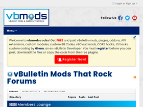 'vbmods.rocks' screenshot