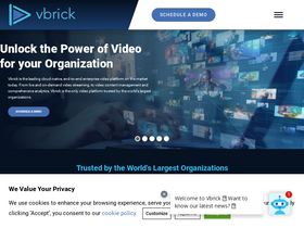 'vbrick.com' screenshot