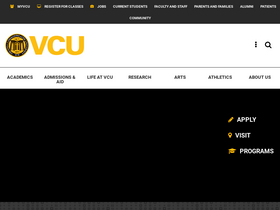 'academiccalendars.vcu.edu' screenshot