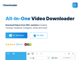 'vdownloader.com' screenshot