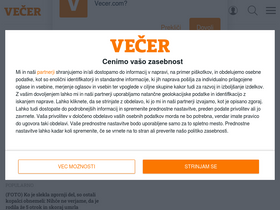 'vecer.com' screenshot