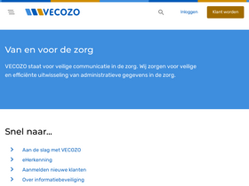 'vecozo.nl' screenshot