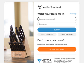 'vectorconnect.com' screenshot