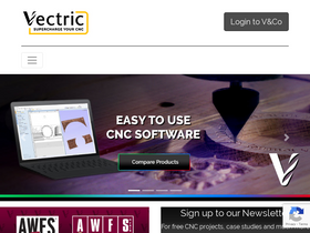 'vectric.com' screenshot