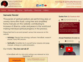 'vedicastrologer.org' screenshot