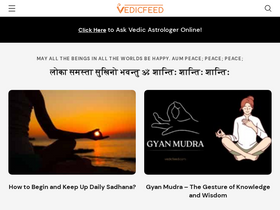 'vedicfeed.com' screenshot
