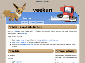 'veekun.com' screenshot