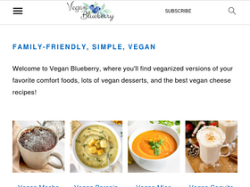 'veganblueberry.com' screenshot