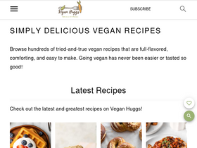 'veganhuggs.com' screenshot