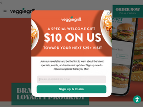 'veggiegrill.com' screenshot