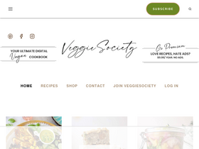 'veggiesociety.com' screenshot