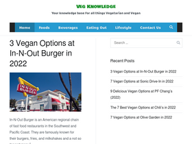 'vegknowledge.com' screenshot