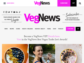 'vegnews.com' screenshot