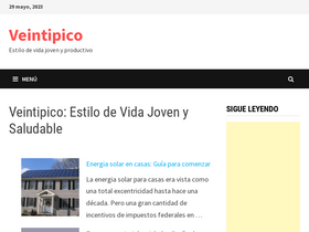 'veintipico.com' screenshot