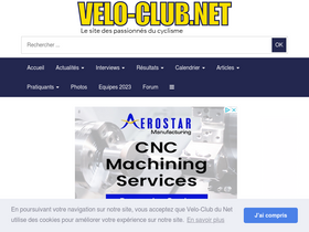 'velo-club.net' screenshot