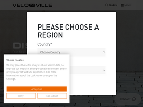 'velo-de-ville.com' screenshot