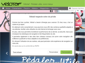 'velotaf.com' screenshot