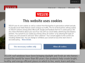 'velux.com' screenshot