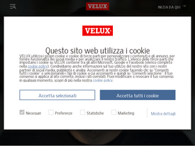 'velux.it' screenshot